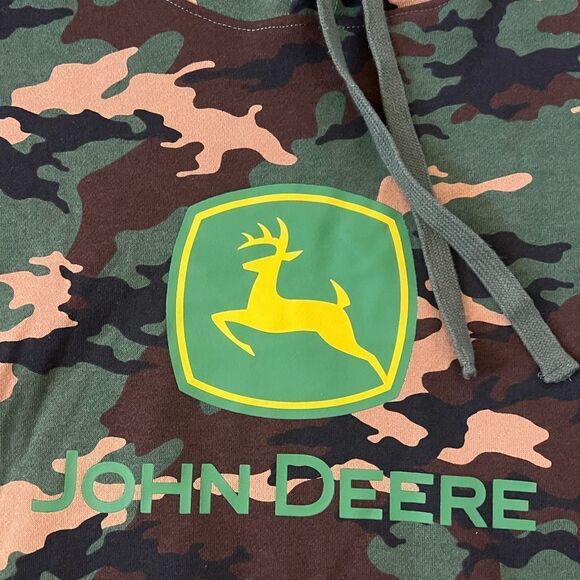 John Deere  Core Graphic Logo Hoodie Camo- Size XXL - Picture 4 of 10